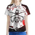 Japanese Samurai Woman Print Women's Polo Shirt