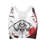 Japanese Samurai Woman Print Women's Sports Bra