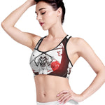 Japanese Samurai Woman Print Women's Sports Bra