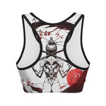Japanese Samurai Woman Print Women's Sports Bra