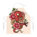 Japanese Snake Tattoo Print Adjustable Apron