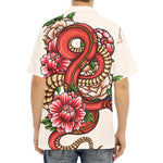 Japanese Snake Tattoo Print Aloha Shirt