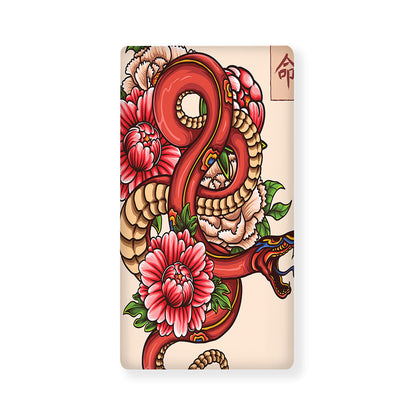 Japanese Snake Tattoo Print Baby Crib Sheet