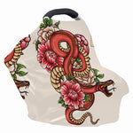 Japanese Snake Tattoo Print Baby Seat Cover