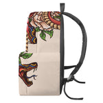 Japanese Snake Tattoo Print Backpack