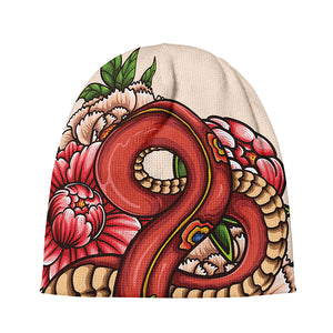 Japanese Snake Tattoo Print Beanie