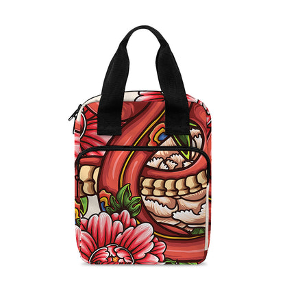 Japanese Snake Tattoo Print Bible Tote Bag