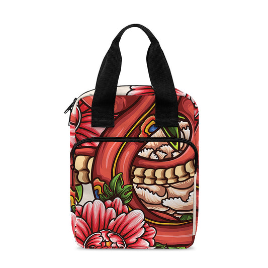 Japanese Snake Tattoo Print Bible Tote Bag