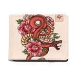Japanese Snake Tattoo Print Bifold Wallet