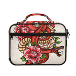 Japanese Snake Tattoo Print Briefcase Bible Bag