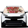 Japanese Snake Tattoo Print Car Windshield Snow Cover