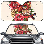 Japanese Snake Tattoo Print Car Windshield Sun Shade