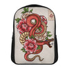 Japanese Snake Tattoo Print Casual Backpack