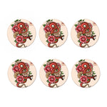 Japanese Snake Tattoo Print Coaster Set