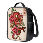 Japanese Snake Tattoo Print Crossbody Lunch Bag