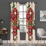 Japanese Snake Tattoo Print Curtain