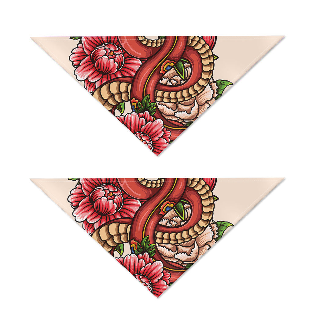 Japanese Snake Tattoo Print Dog Bandana