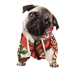 Japanese Snake Tattoo Print Dog Zip Up Hoodie