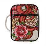Japanese Snake Tattoo Print Front Pocket Bible Bag