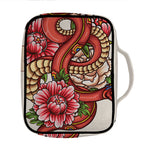 Japanese Snake Tattoo Print Front Pocket Bible Bag