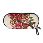 Japanese Snake Tattoo Print Glasses Case