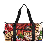 Japanese Snake Tattoo Print Gym Bag