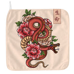 Japanese Snake Tattoo Print Hand Towel