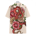 Japanese Snake Tattoo Print Hawaiian Shirt