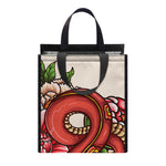 Japanese Snake Tattoo Print Insulated Lunch Tote