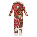 Japanese Snake Tattoo Print Jumpsuit