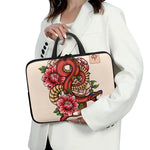 Japanese Snake Tattoo Print Laptop Sleeve With Handle