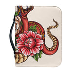 Japanese Snake Tattoo Print Leather Bible Cover