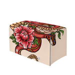 Japanese Snake Tattoo Print Leather Tissue Box Cover