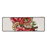 Japanese Snake Tattoo Print Long Kitchen Mat