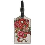 Japanese Snake Tattoo Print Luggage Tag