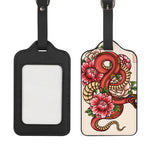 Japanese Snake Tattoo Print Luggage Tag