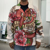 Japanese Snake Tattoo Print Men's Shirt Jacket