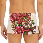 Japanese Snake Tattoo Print Men's Short Boxer Briefs