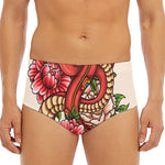 Japanese Snake Tattoo Print Men's Triangle Swim Briefs