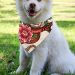 Japanese Snake Tattoo Print Over The Collar Dog Bandana