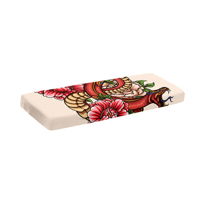 Japanese Snake Tattoo Print Piano Keyboard Cover