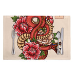 Japanese Snake Tattoo Print Placemat