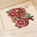 Japanese Snake Tattoo Print Polyester Doormat