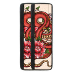 Japanese Snake Tattoo Print Refrigerator Handle Covers