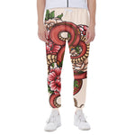 Japanese Snake Tattoo Print Scuba Joggers