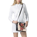 Japanese Snake Tattoo Print Shoulder Handbag