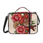 Japanese Snake Tattoo Print Shoulder Strap Bible Bag