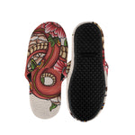 Japanese Snake Tattoo Print Slippers