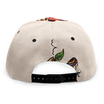 Japanese Snake Tattoo Print Snapback Cap