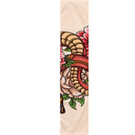 Japanese Snake Tattoo Print Table Runner